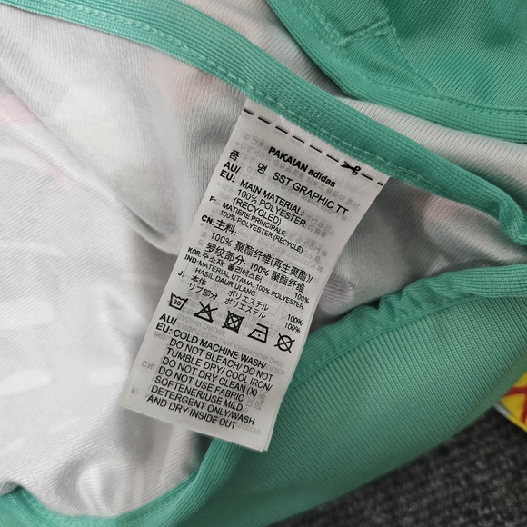 Adidas Colorful Tropicalage SST Graphic Womens Jacket Size Small Tropical Floral - Picture 6 of 10